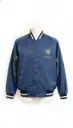 Vintage Vibes: Navy Blue "STARS" Raglan Varsity Jacket