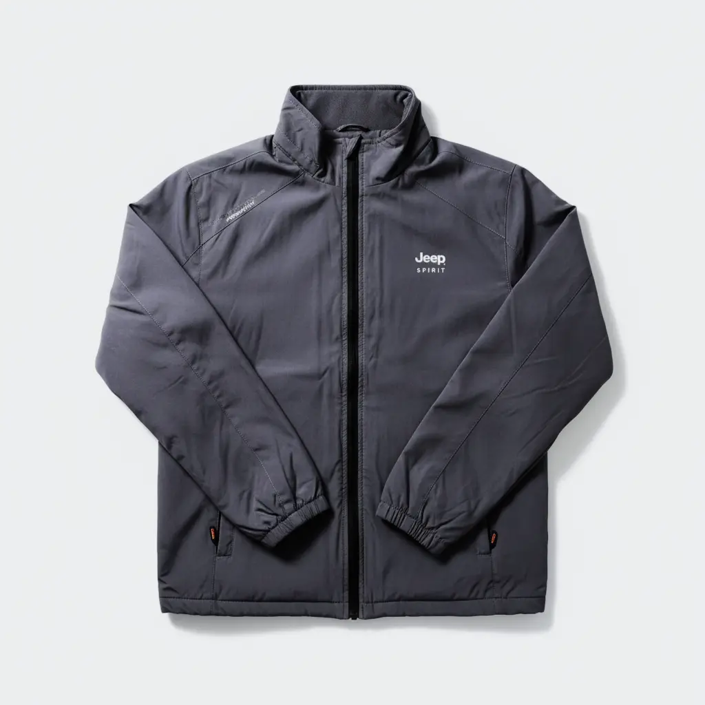 Ready for the Road: Gray Jeep Spirit Technical Jacket