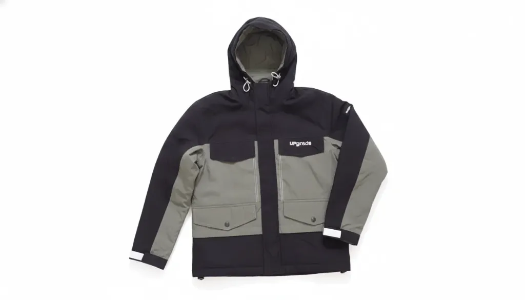 🆙 Level Up: Black & Sage Green "Upgrade" Utility Jacket 🆙